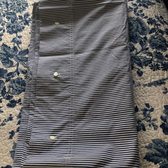 Ralph Lauren king button pillowcases blue white